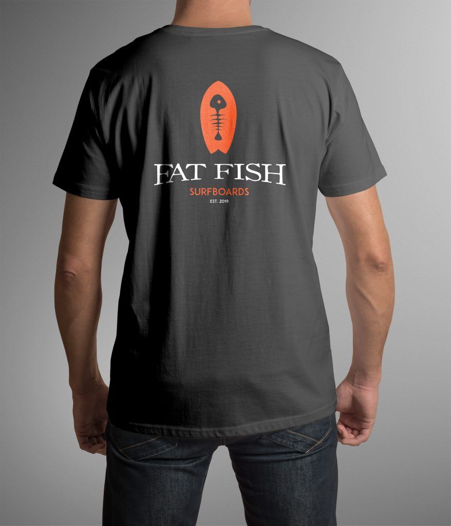 T shirt Fat Fish logo