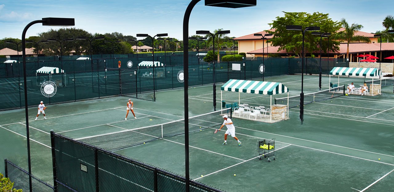 tennis courts