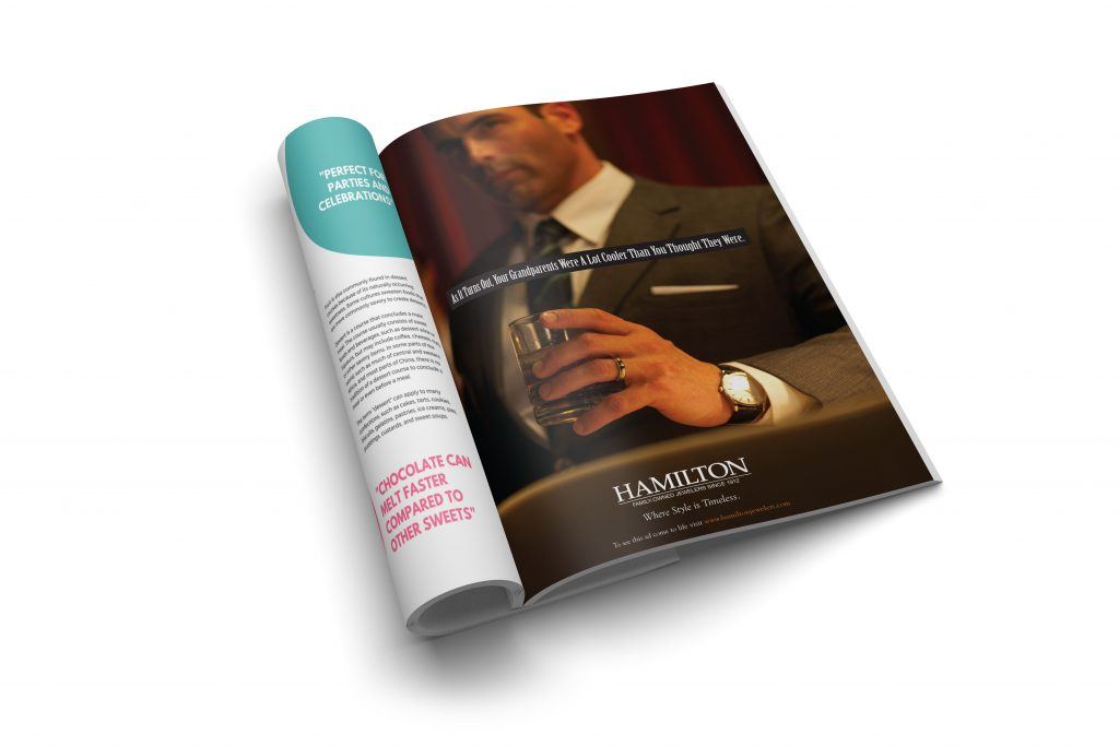 Hamilton Jewelers magazine ad